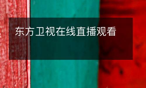 東方衛(wèi)視在線(xiàn)直播觀看
